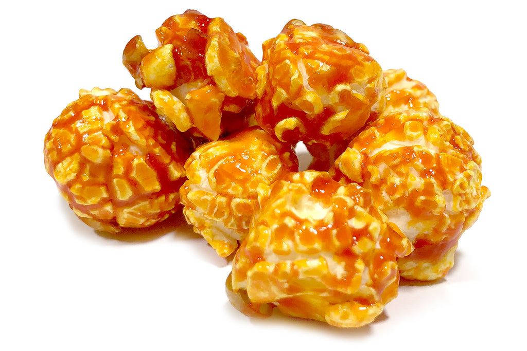 Buy fresh, peach flavored popcorn online (available in tins or bags), and have your gourmet popcorn order shipped anywhere in the Continental US.