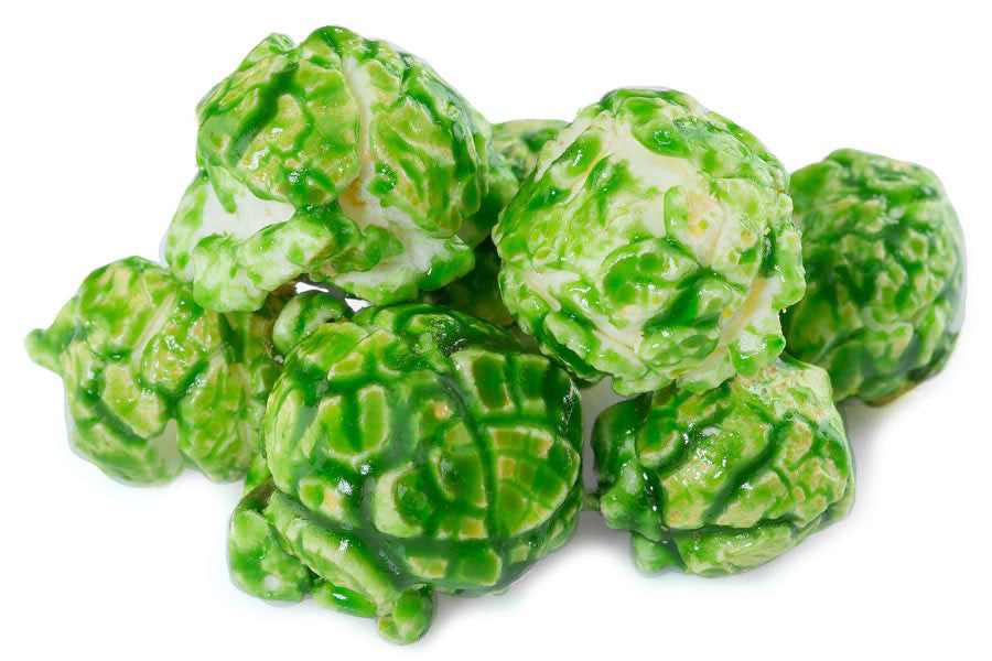 Buy fresh, green apple flavored popcorn online (available in tins or bags), and have your gourmet popcorn order shipped anywhere in the Continental US.